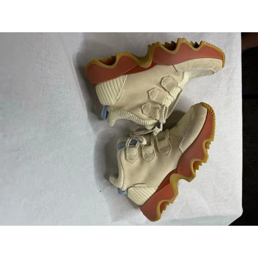 Sorel Kinetic Impact Caribou Plus Waterproof Sneaker Boot Cream Honey White 6